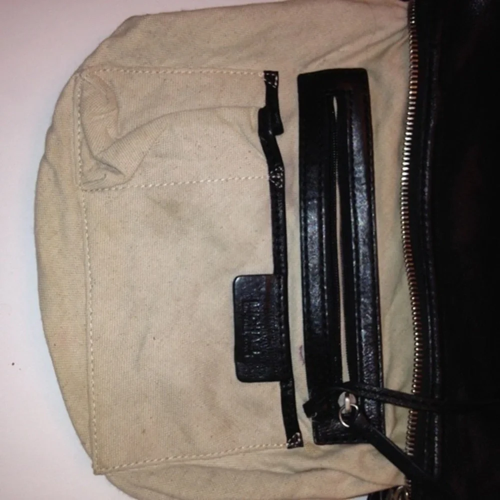 Michael Kors vintage black leather chain hobo bag